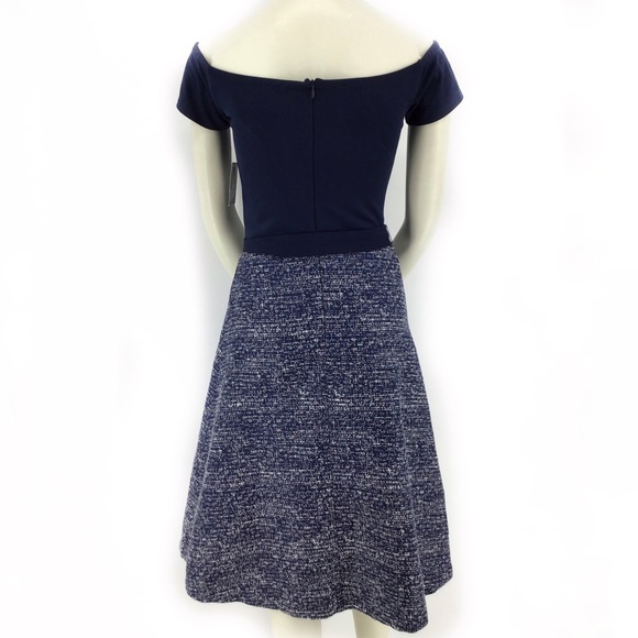 Eva Franco Zaza Geometric Knit Sweetheart Dress - Picture 7 of 10